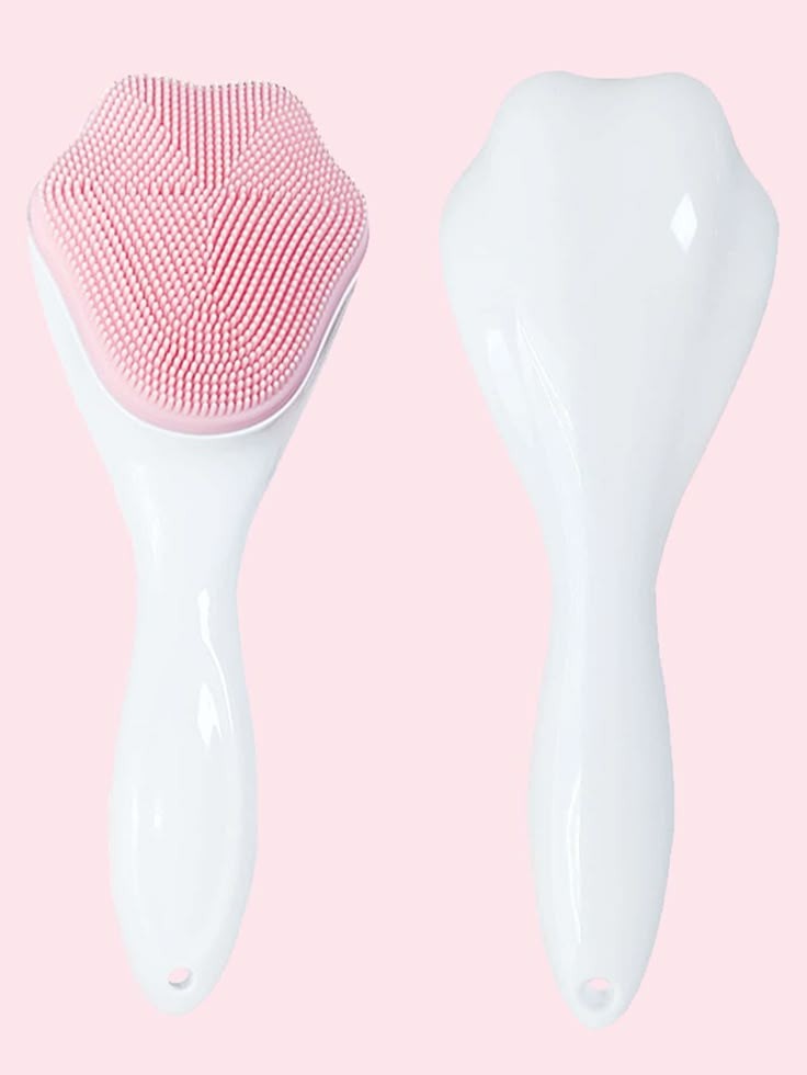 1 Pack Face Scrubber Exfoliating Brush, Manual Handheld Facial Cleansing Brush Blackhead Scrubber, Soft Food Grade Silicone bristles for Face Skincare